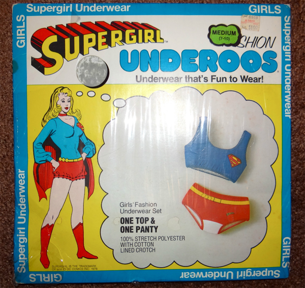 super girl underoos vintage seventies